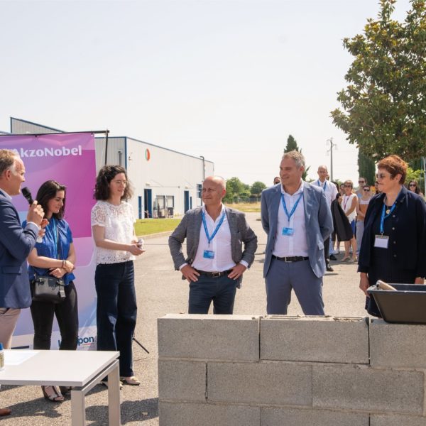 Evènement - Pose de la première pierre du projet AkzoNobel à Pamiers