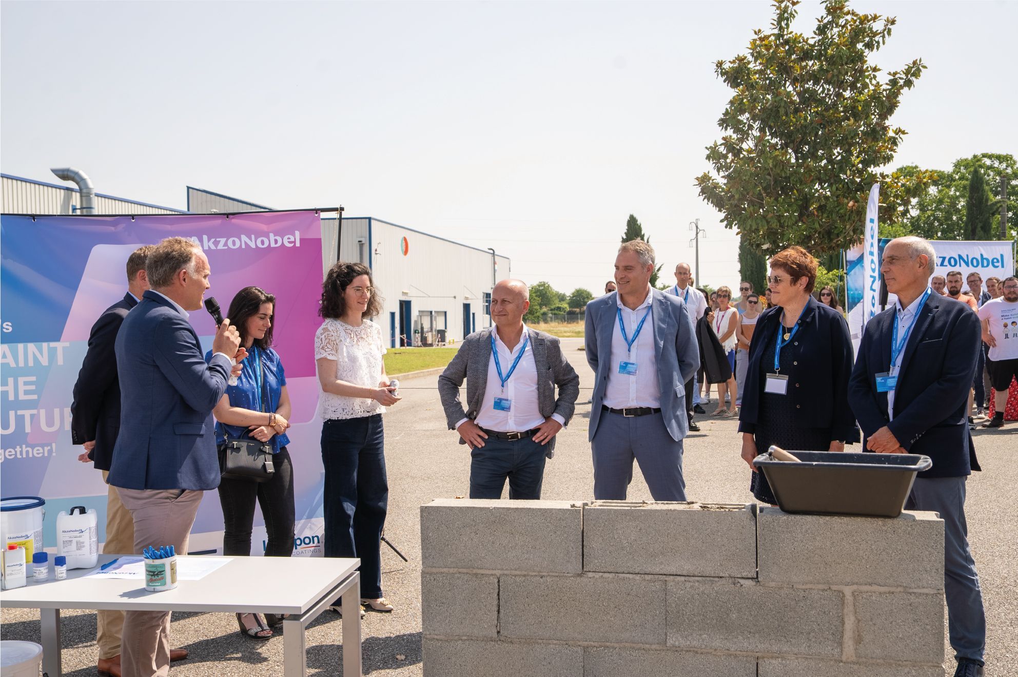 Evènement – Pose de la première pierre du projet AkzoNobel à Pamiers